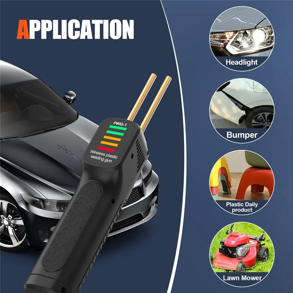 PWG-1 Rechargeable Cordless Plastic Welding Gun Car Bumper Repair Welding Tool - 6