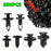 200Pcs Mixed Plastic Car Door Panel Fastener Vehicle Bumper Clips Retainer Fasteners with 1 Pry Tool - 1