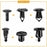 200Pcs Mixed Plastic Car Door Panel Fastener Vehicle Bumper Clips Retainer Fasteners with 1 Pry Tool - 5