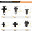 200Pcs Mixed Plastic Car Door Panel Fastener Vehicle Bumper Clips Retainer Fasteners with 1 Pry Tool - 6