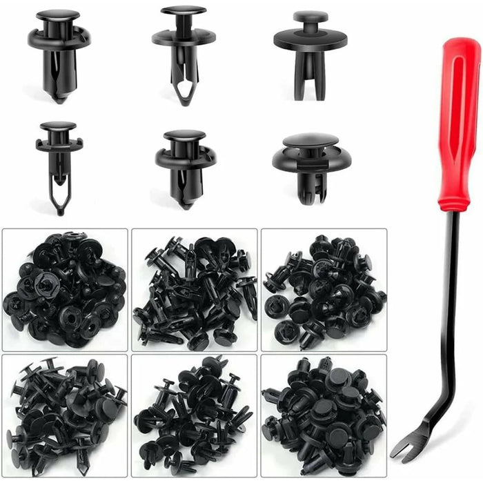 200Pcs Mixed Plastic Car Door Panel Fastener Vehicle Bumper Clips Retainer Fasteners with 1 Pry Tool - 7