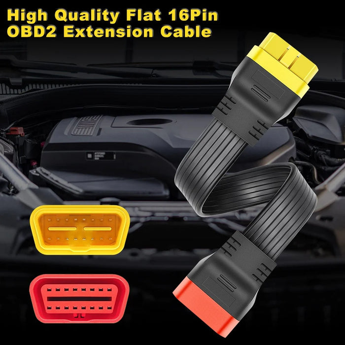 36cm OBD2 Extension Cable Male to Female Adapter Cor for Car Diagnostic Scanner - 3