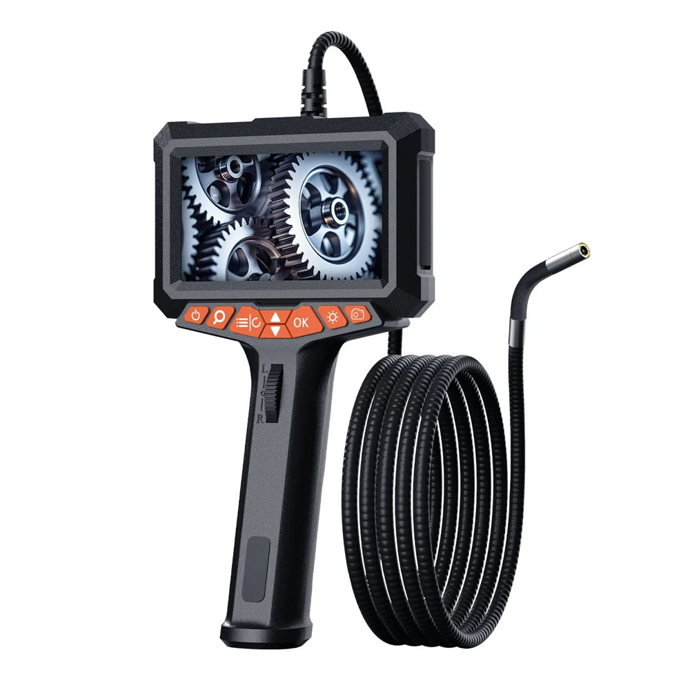 P370 1m Flexible Tube 8mm Lens Borescope 360 Degree Rotatable 5 Inch HD Screen Waterproof Endoscope Camera - 1