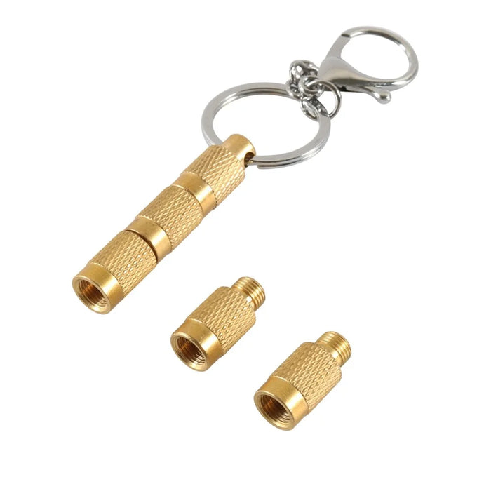 A6605 4 in 1 Solid Brass Tire Air Down Tool Tire Pressure Deflators for Offroad Vehicle - 2