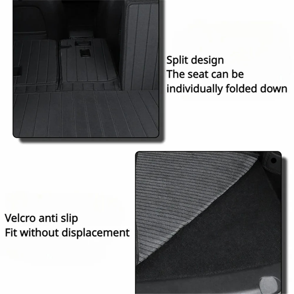 TSL1093 3Pcs / Set For Model Y Car Oxford Cloth Rear Trunk Mat Cushion Cargo Liner - 5