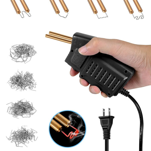 HLW-500 50W Mini Handheld Welding Gun Car Bumper Repair Welding Tool - Black US Plug - 1