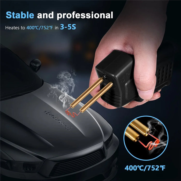 HLW-500 50W Mini Handheld Welding Gun Car Bumper Repair Welding Tool - Black US Plug - 4