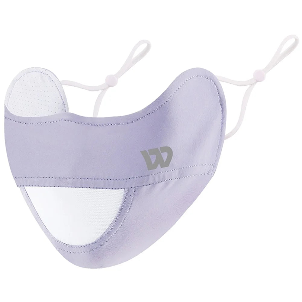 WEST BIKING YP0201330 UPF50+ Sunscreen Mask Anti UV Summer Ice Silk Eye Protection Breathable Face Mask - Purple - 1
