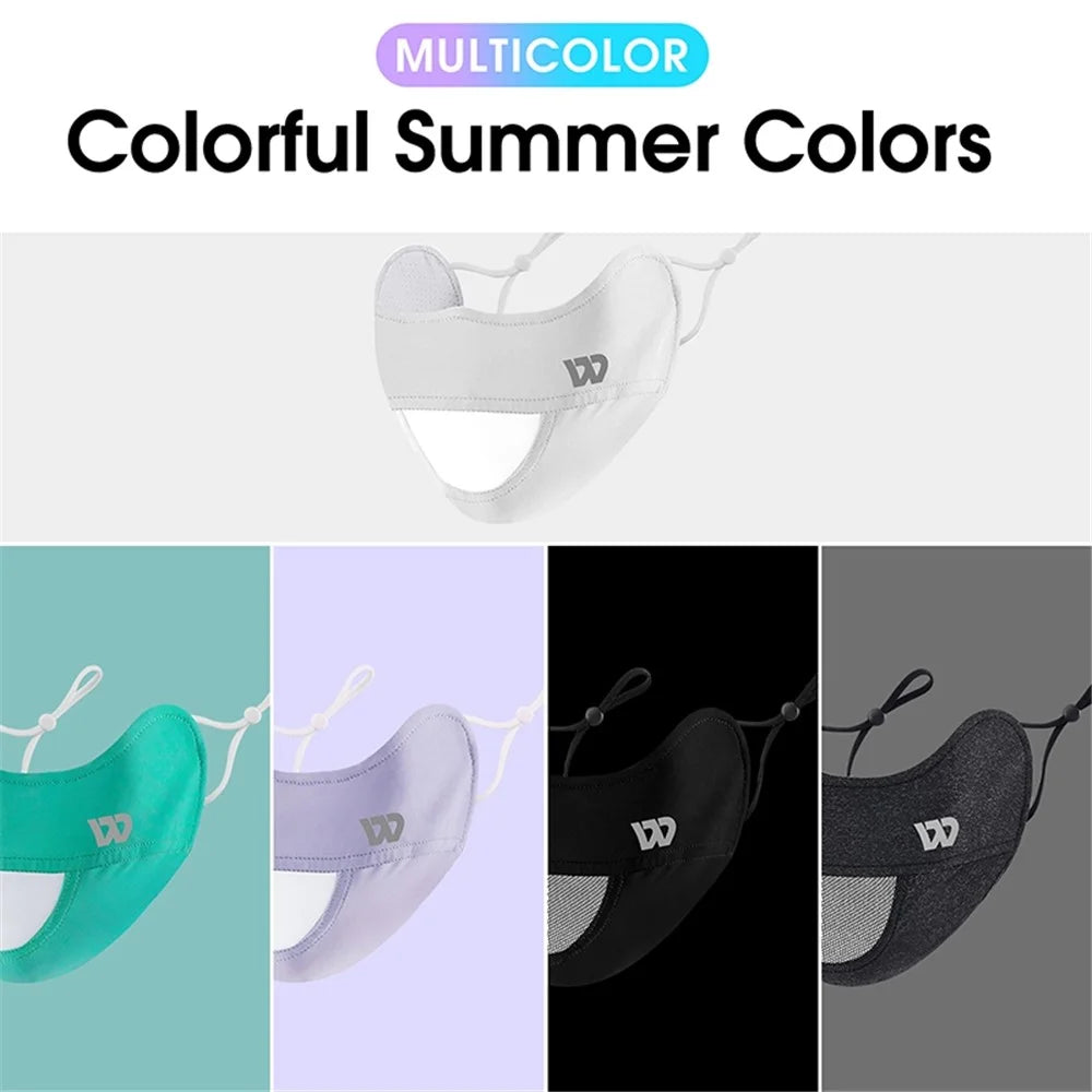 WEST BIKING YP0201330 UPF50+ Sunscreen Mask Anti UV Summer Ice Silk Eye Protection Breathable Face Mask - Purple - 5