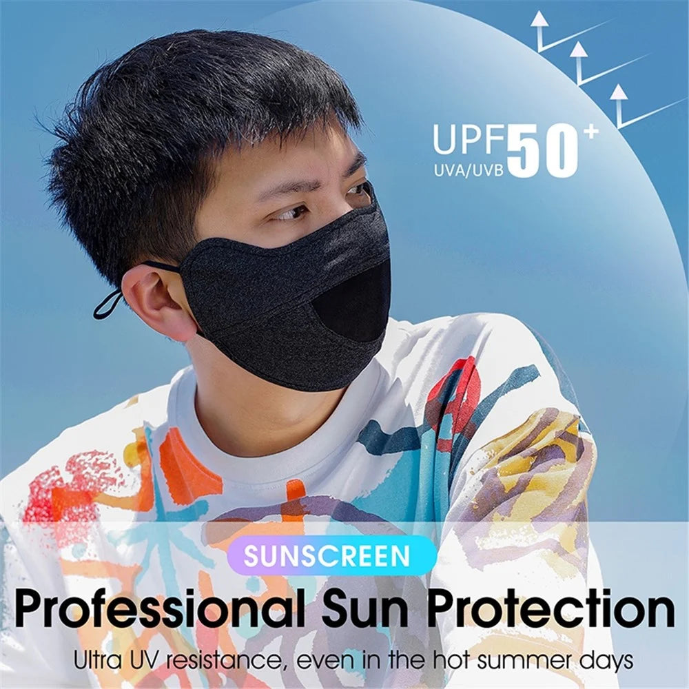 WEST BIKING YP0201330 UPF50+ Sunscreen Mask Anti UV Summer Ice Silk Eye Protection Breathable Face Mask - Purple - 7