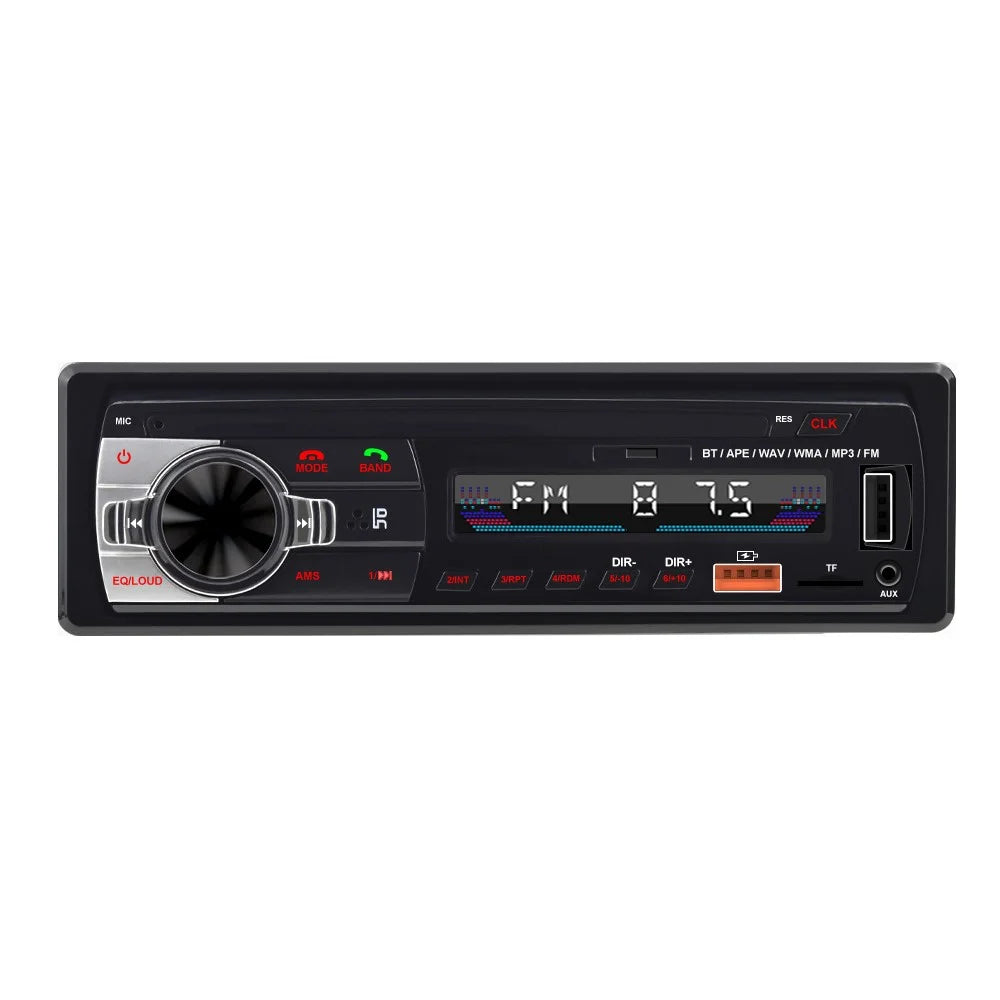 Car Bluetooth-compatible MP3 Player Stereo Receiver Car FM Car Radio Audio Device with USB Port for Mobile Phone Charging - 1