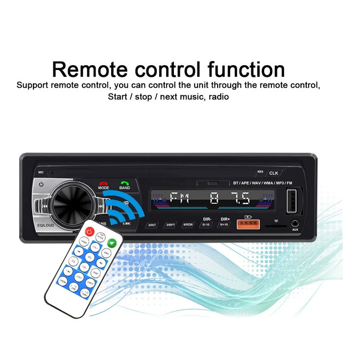 Car Bluetooth-compatible MP3 Player Stereo Receiver Car FM Car Radio Audio Device with USB Port for Mobile Phone Charging - 3