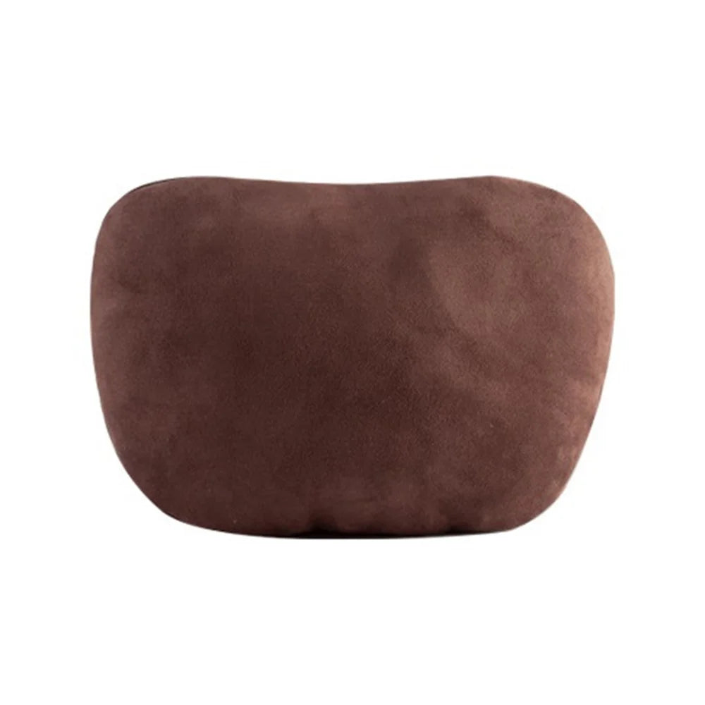 1152 Car Headrest Breathable Memory Foam Neck Pillow Head and Neck Support for Sleeping - Brown - 1