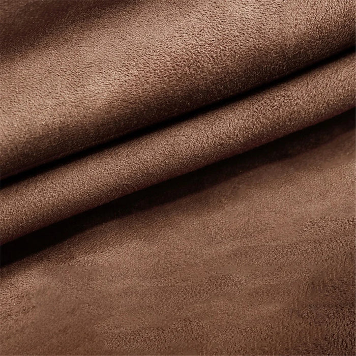 1152 Car Seat Waist Support Pillow Suede+Memory Foam Fatigue Relieve Lumbar Cushion - Brown - 6
