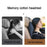 TS000512 For Model 3 / Y / S / X Memory Foam Lumbar Support Cushion Car Headrest Neck Pillow - Black - 2