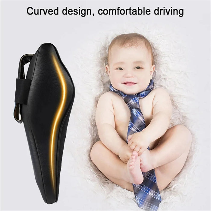 TS000512 For Model 3 / Y / S / X Memory Foam Lumbar Support Cushion Car Headrest Neck Pillow - Black - 4