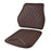 TK036 2Pcs / Set Nappa Texture PU Leather + Memory Foam Car Seat Cushion Lumbar Support Pillow - Brown - 1