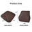 TK036 2Pcs / Set Nappa Texture PU Leather + Memory Foam Car Seat Cushion Lumbar Support Pillow - Brown - 7