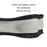 38cm Anti-Slip Embossing Genuine Cow Leather Car Steering Wheel Cover, D Type - Black+Red Edge - 4