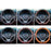 38cm Anti-Slip Embossing Genuine Cow Leather Car Steering Wheel Cover, D Type - Black+Red Edge - 6