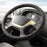40CM Truck Steering Wheel Cover Anti-Slip Leather Sleeve Protector - Black+Red Line - 2