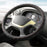 50CM Comfortable Touch Leather Sleeve Cover for Car Truck Steering Wheel - Black+Red Line - 2