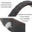 50CM Comfortable Touch Leather Sleeve Cover for Car Truck Steering Wheel - Black+Red Line - 3