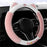 38cm Plush Steering Wheel Cover Cute Cat Non-Slip Car Steering Wheel Protector for Winter Warm - Pink - 2