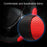 38cm Round Car Steering Wheel Cover Breathable Imitation Leather Steering Wheel Sleeve - Black+Red - 3