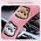 38cm Round Car Steering Wheel Cover Cartoon Bear Design Short Plush Warm Steering Wheel Sleeve - Green - 5
