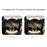 38cm D-shape Camellia Pattern Car Steering Wheel Cover Plush Warm Steering Wheel Sleeve - Black+White - 3