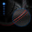 38cm Stylish Car Steering Wheel Cover Cowhide Leather Anti-skid Steering Wheel Sleeve - Black+Red - 2