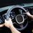 Car Tire Texture Steering Wheel Anti-slip Grip Silicone Protective Cover - Black - 2