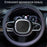 Car Tire Texture Steering Wheel Anti-slip Grip Silicone Protective Cover - Black - 3