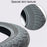 Car Tire Texture Steering Wheel Anti-slip Grip Silicone Protective Cover - Black - 5