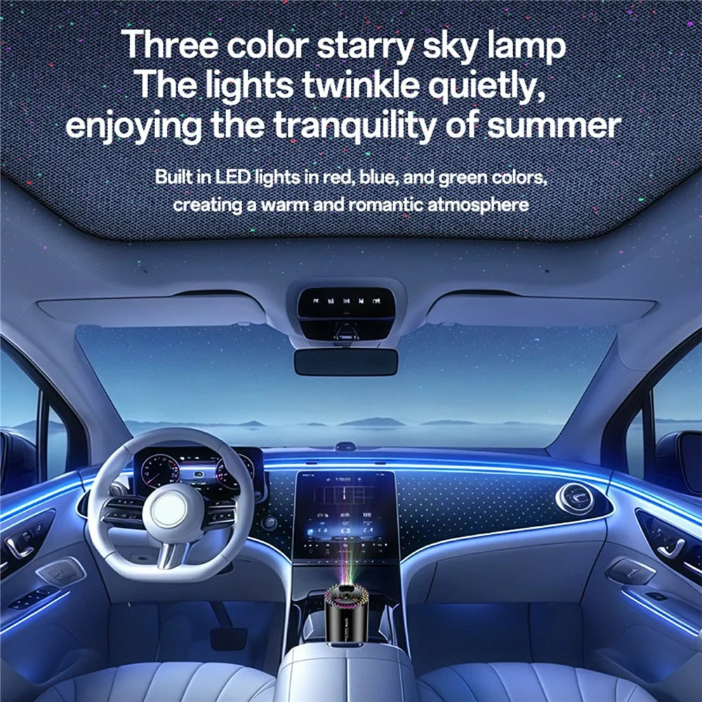 YESIDO VC14 Car Aromatherapy Diffuser Smart Air Freshener Rechargeable RGB Starry Sky Ambient Lamp - 5