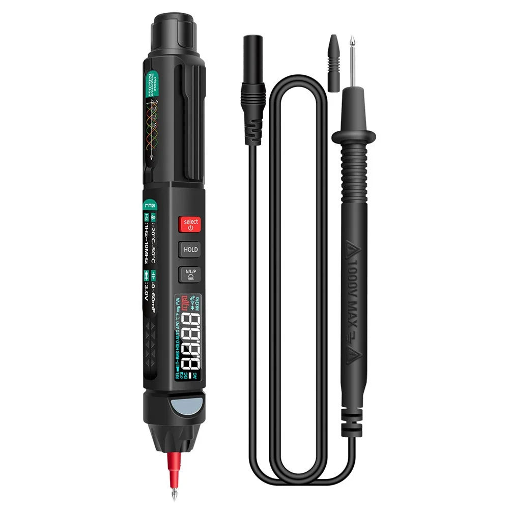 ANENG A3008 6000 Counts Voltage Meter Non Contact AC / DC LCD Display NCV Digital Multimeter Pen - 1