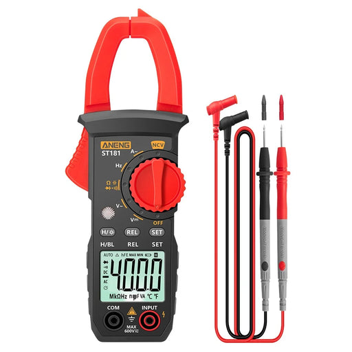 ANENG ST181 Digital Clamp Meter DC/AC Current 4000 Counts Multimeter Ammeter Voltage Capacitance Ohm Tester - 1