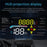 M17 Head-up Display Universal Car Speedometer HUD Projection Display OBD+GPS Dual System - 3