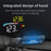 M17 Head-up Display Universal Car Speedometer HUD Projection Display OBD+GPS Dual System - 6