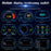 P19 HUD Device Multi-functional Smart Digital Meter Universal Car Speedometer LCD Display OBD GPS Scanner Diagnostic Tool Speed Alarm - 4