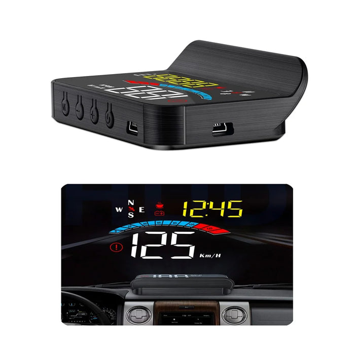 M16 Head-up Display Universal Car Speedometer HUD Projector LCD Display GPS Positioning - 1