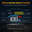 M16 Head-up Display Universal Car Speedometer HUD Projector LCD Display GPS Positioning - 4