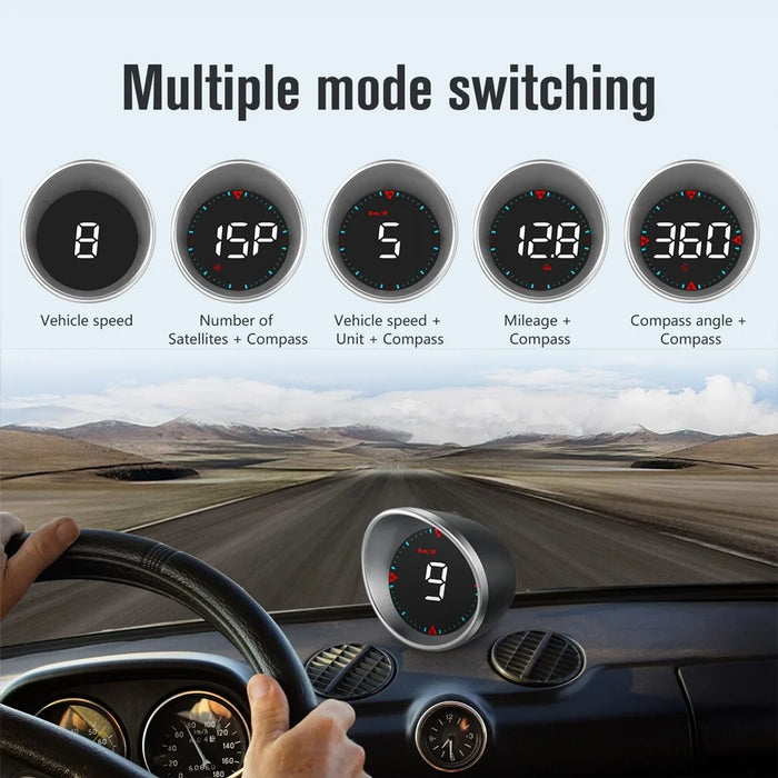 G5 HUD Car Universal GPS Head Up Display with 1.8 inch Screen Support Over Speed/Fatigue Driving Alarm - 3