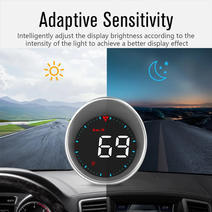 G5 HUD Car Universal GPS Head Up Display with 1.8 inch Screen Support Over Speed/Fatigue Driving Alarm - 6