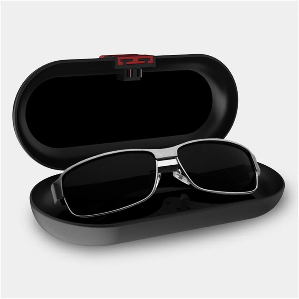 BEN.JACK Glasses Holders for Cars, Sunglasses Holder Clip for Sun Visor, Ticket Card Clip Eyeglasses Mount - Black - 6
