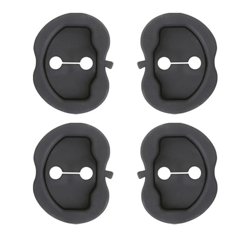 4Pcs / Set For Tesla Model Y / 3 Door Lock Silicone Case Car Lock Buckle Shock Absorption Buffer Silicone Protective Cover - 1
