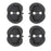 4Pcs / Set For Tesla Model Y / 3 Door Lock Silicone Case Car Lock Buckle Shock Absorption Buffer Silicone Protective Cover - 1