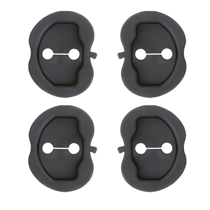 4Pcs / Set For Tesla Model Y / 3 Door Lock Silicone Case Car Lock Buckle Shock Absorption Buffer Silicone Protective Cover - 1