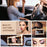 Car Sun Visor Mirror USB Rechargeable Cosmetic Makeup Mirror Touch Screen with 3 Light Modes - Black - 4